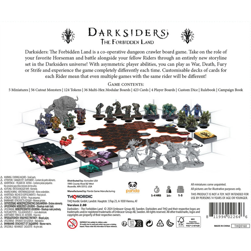 Afbeelding laden in galerijviewer, European player network darksiders: the forbidden land bordspel (engels, 1 - 5 spelers, 30 - 60 minuten, vanaf 16 jaar)