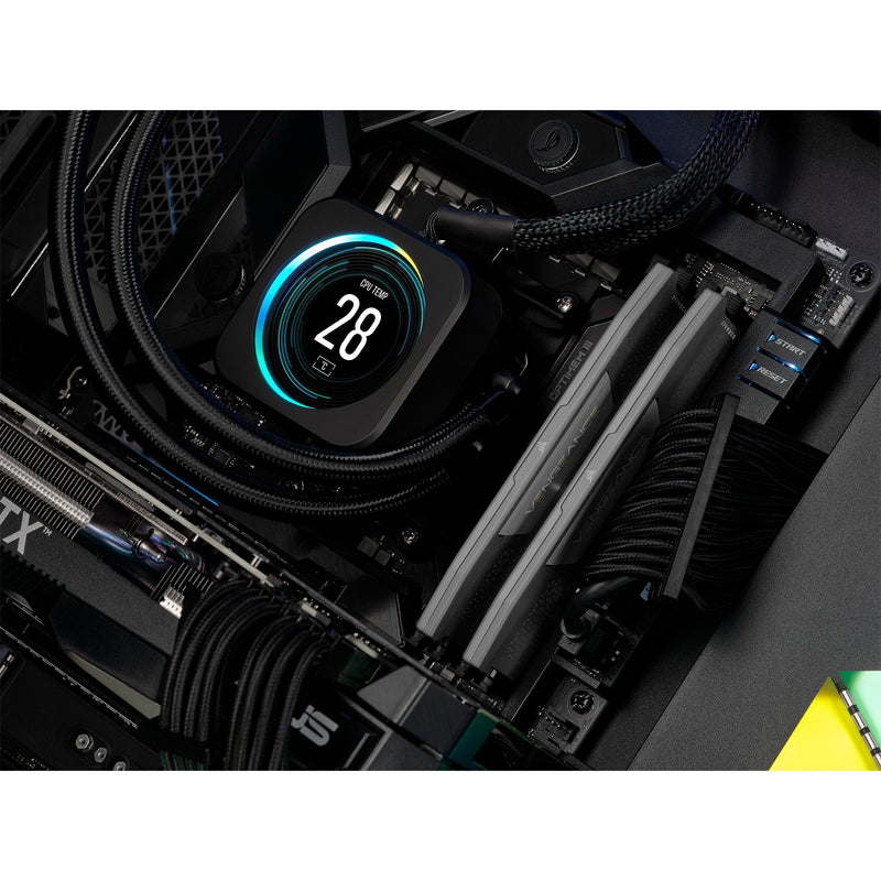 Load image into Gallery viewer, Corsair vengeance 32 gb ddr5-6000 (2x 16 gb) werkgeheugen (grijs, cmk32gx5m2b6000z30, expo)
