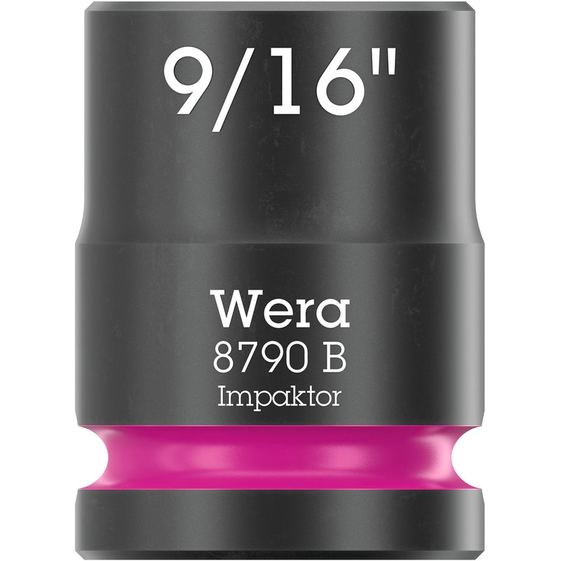 Load image into Gallery viewer, Wera 9608 dop-magneetstrip b impaktor imperial 1 dopsleutel (zwart groen, 9‑delig)