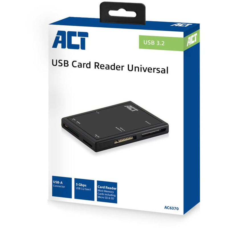 Load image into Gallery viewer, Act connectivity externe usb 3.2 gen1 (usb 3.0) kaartlezer (zwart)