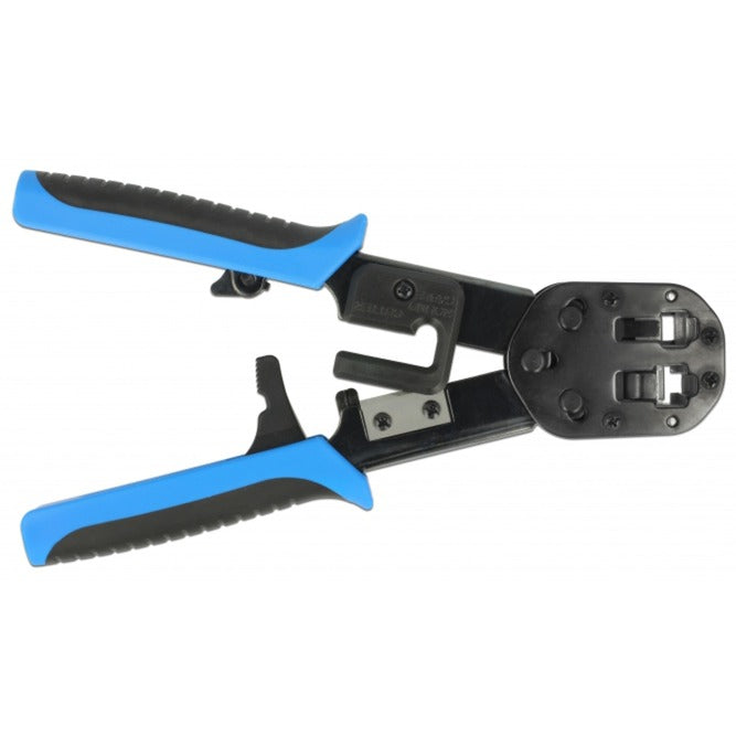 Load image into Gallery viewer, Delock rj45 crimp + cut set krimptang (zwart blauw)