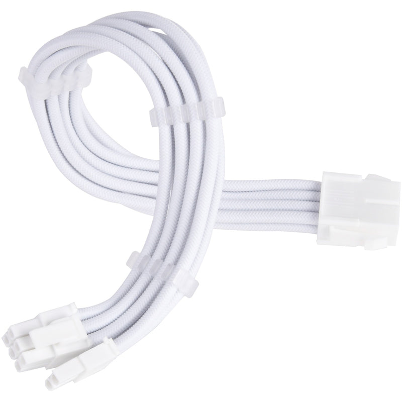 Load image into Gallery viewer, Silverstone sst-pp07e-pci8w-v2, pcie 8pin (6+2) verlengkabel (wit, 30 centimeter)