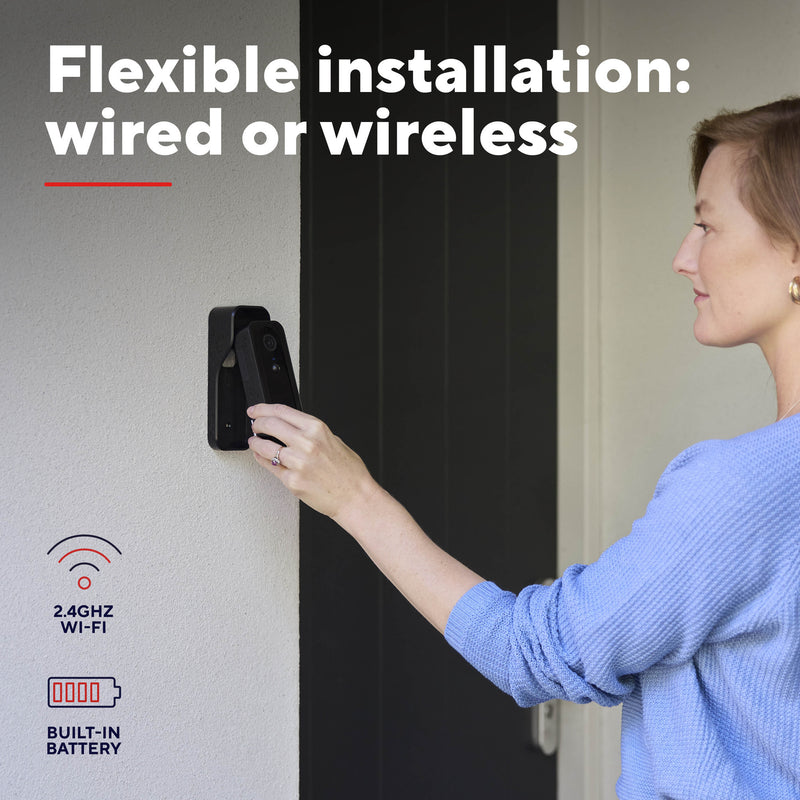 Load image into Gallery viewer, Trust doorcam-3000 slimme wifi deurbelcamera (zwart, 2.4 ghz wifi)