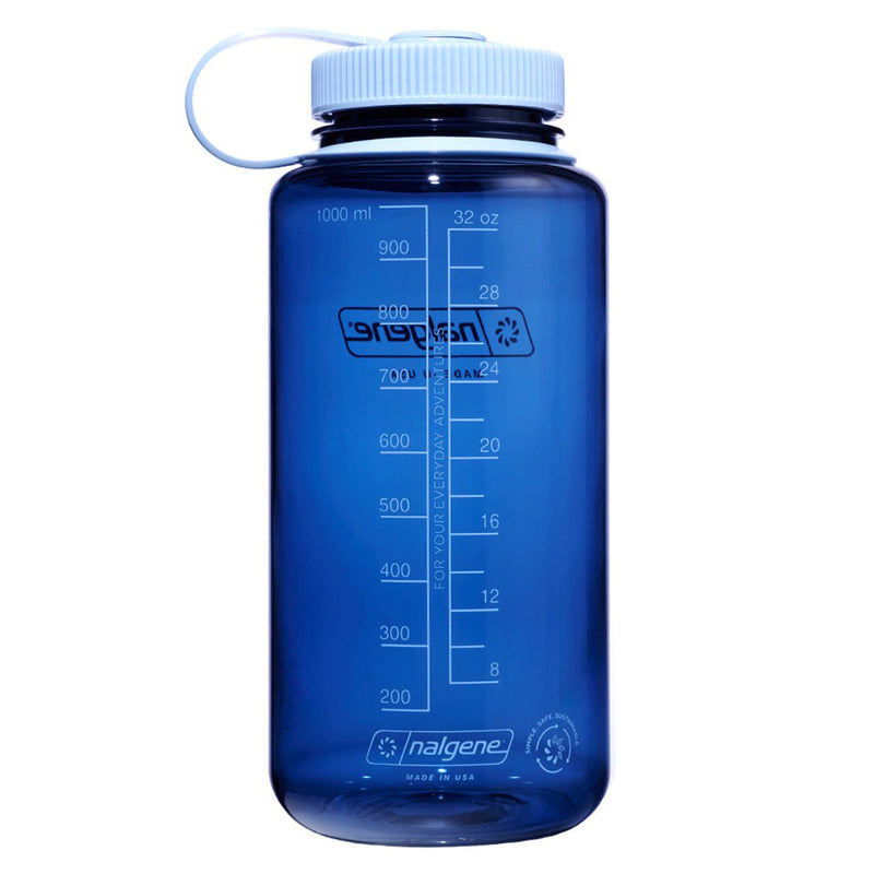 Load image into Gallery viewer, Nalgene wide mouth sustain water bottle, 1 liter drinkfles (indigo)
