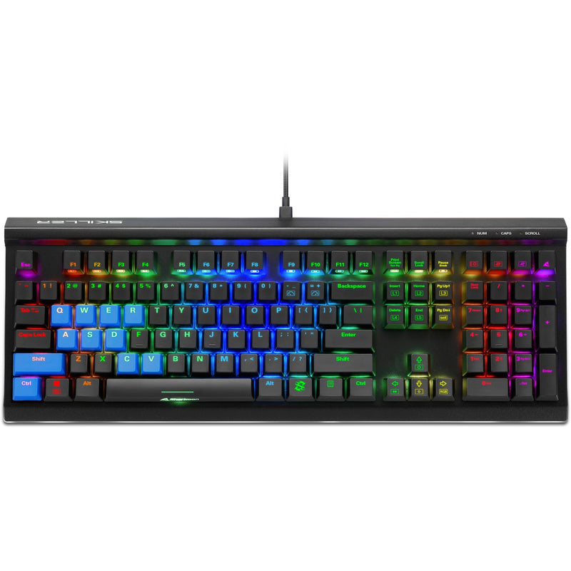 Load image into Gallery viewer, Sharkoon skiller sgk60, gaming toetsenbord (zwart, us lay-out, kailh box white, rgb leds)