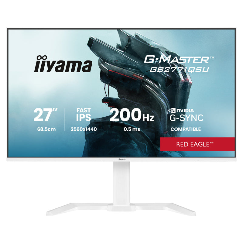 Load image into Gallery viewer, Iiyama g-master red eagle gb2771qsu-w1 27 gaming monitor (wit, 2x hdmi, displayport, 2x usb-a, 2x usb-c, 200 hz)