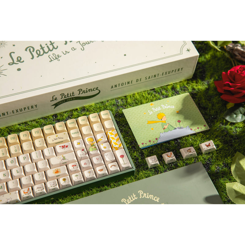 Afbeelding laden in galerijviewer, Iqunix f97 floral date rgb mechanisch gaming toetsenbord (groen, us lay-out (qwerty), gateron red, 96%, rgb leds, hot-swappable, pbt, 2.4ghz | bluetooth 5.1 | usb-c)