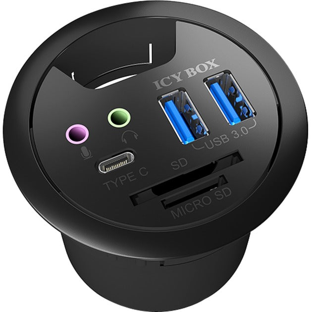 Load image into Gallery viewer, Icy box ib-hub1404a usb-hub (zwart)