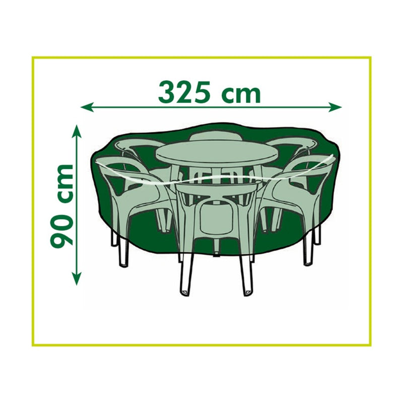 Load image into Gallery viewer, Nature tuinmeubelafdekhoes voor ronde tafel en stoelen afdekking (grijs, 6030601)