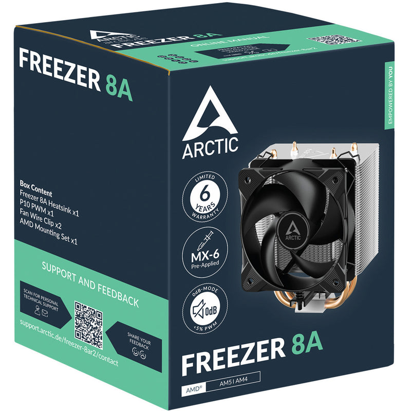 Load image into Gallery viewer, Arctic freezer 8a cpu-koeler (4-pin pwm)