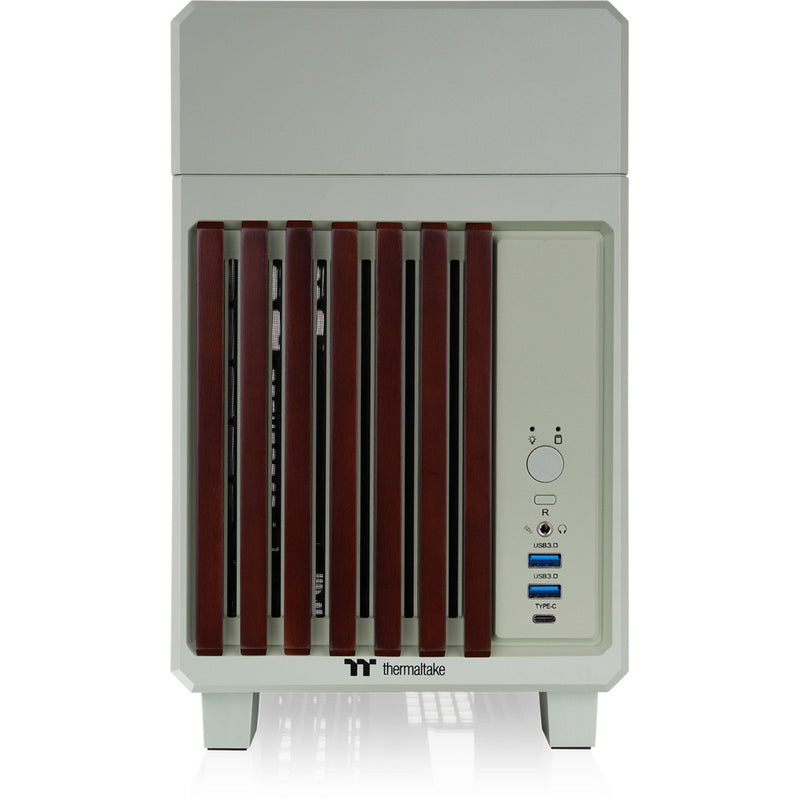 Load image into Gallery viewer, Thermaltake tr100 ws matcha green mini tower behuizing (lichtgroen | 2x usb-a | 1x usb-c)