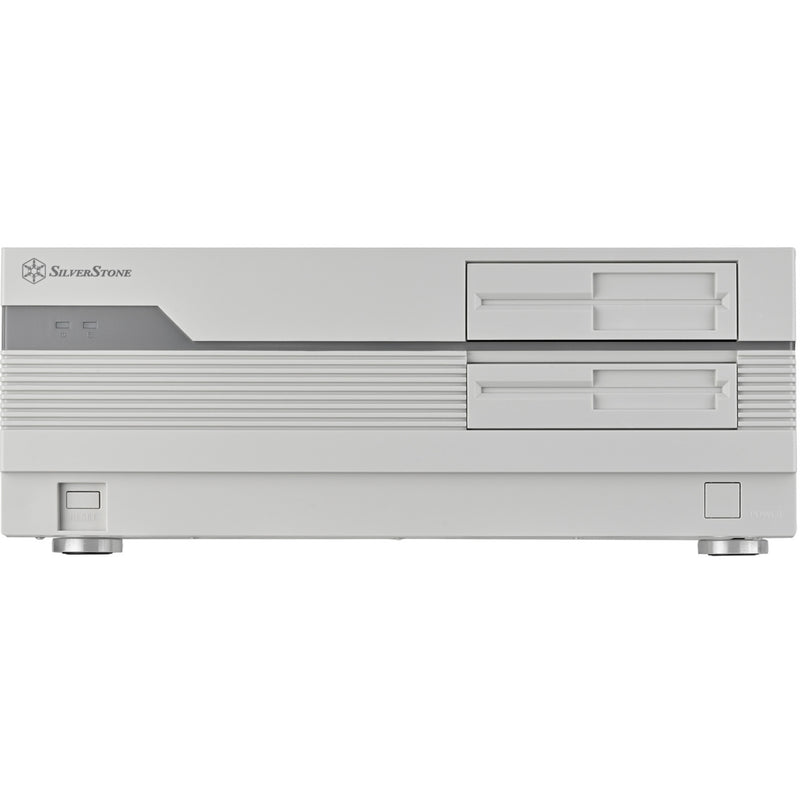 Load image into Gallery viewer, Silverstone flp01 htpc behuizing (crème | 2x usb-a | 1x usb-c)