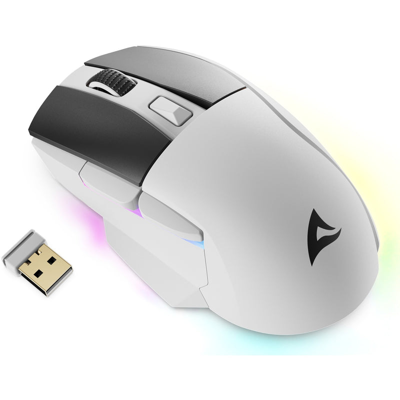 Load image into Gallery viewer, Sharkoon skiller sgm50w gaming muis (wit, 400 - 6400 dpi, rgb leds)
