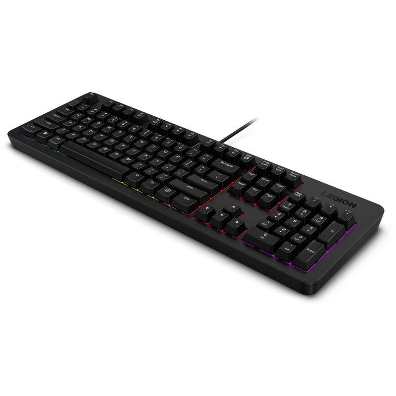 Load image into Gallery viewer, Lenovo legion k310 rgb gaming toetsenbord (zwart, us lay-out (qwerty), membraan, 100%, membraan switch, rgb, usb)
