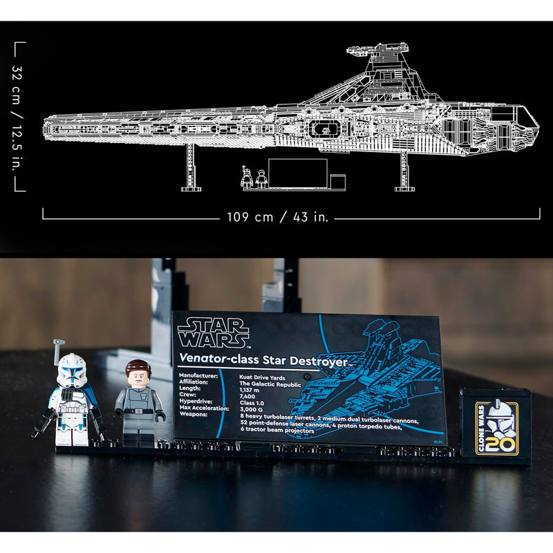 Afbeelding laden in galerijviewer, Lego star wars - venator-class republic attack cruiser constructiespeelgoed (75367)