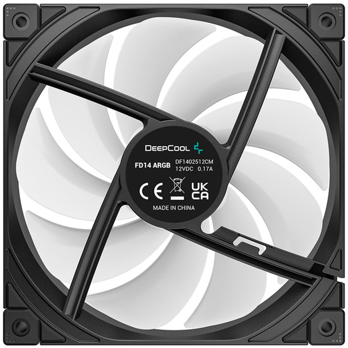Afbeelding laden in galerijviewer, Deepcool fd14 argb case fans (zwart, 3 stuks, 140 x 140 x 25 mm, pwm)