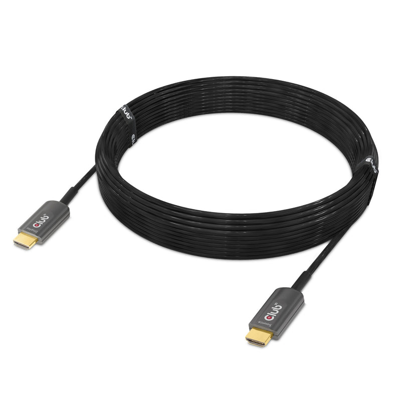 Load image into Gallery viewer, Club 3d gecertificeerde actieve optische ultra high speed hdmi 2.1 kabel (zwart, 10 meter, 8k)
