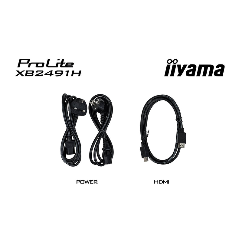 Load image into Gallery viewer, Iiyama prolite xb2491h-b1 23.8 monitor (zwart, 120 hz, hdmi, displayport)