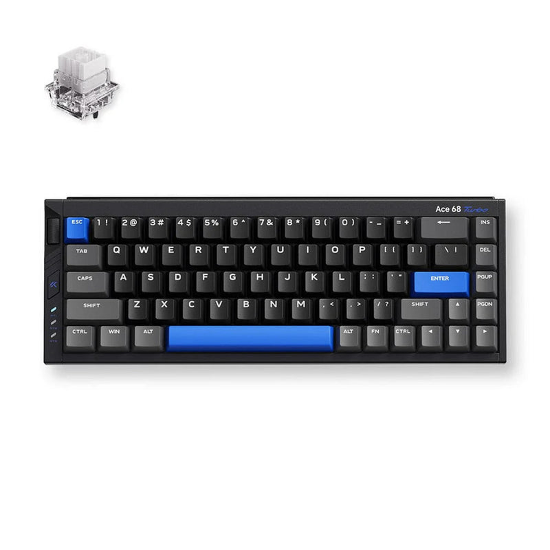 Afbeelding laden in galerijviewer, Mchose ace 68 turbo full-aluminum esports hall effect keyboard (zwart, us lay-out (qwerty), mount tai gt he, 65%, 16k, rgb, hot swap, usb-c, hall effect sensor)
