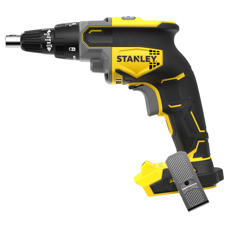 Load image into Gallery viewer, Stanley brushless 18v v20 gipsplaatschroevendraaier solo schroeftol (zwart geel, accu en oplader niet inbegrepen)