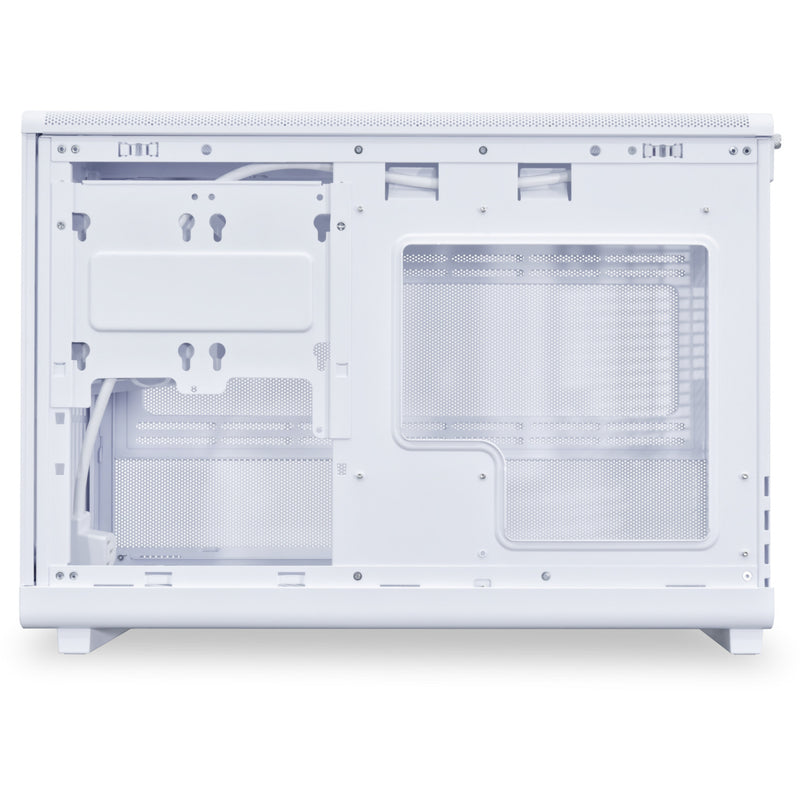 Load image into Gallery viewer, Lian li a3-matx white (wood edition) midi tower behuizing (wit houtkleur | 2x usb-a | 1x usb-c | tempered glass)