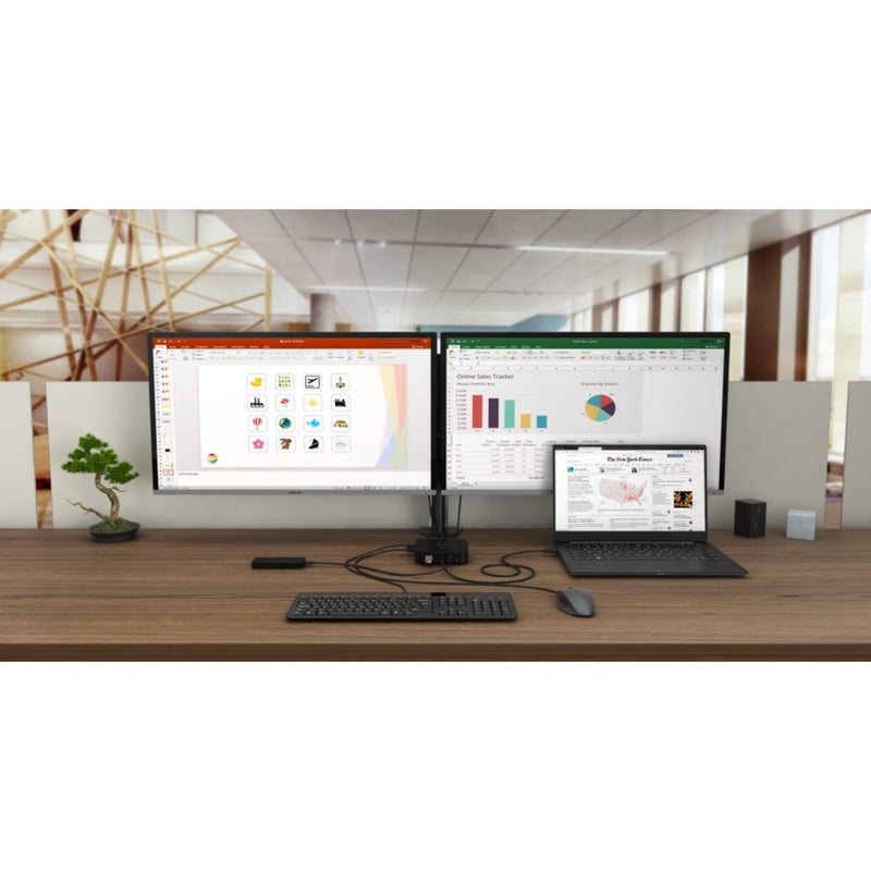 Load image into Gallery viewer, I-tec usb-c hdmi dp docking station with power delivery 100 w (zwart)