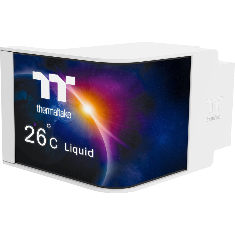 Load image into Gallery viewer, Thermaltake magcurve 360 ultra argb sync aio liquid cooler - snow edition waterkoeling (wit)