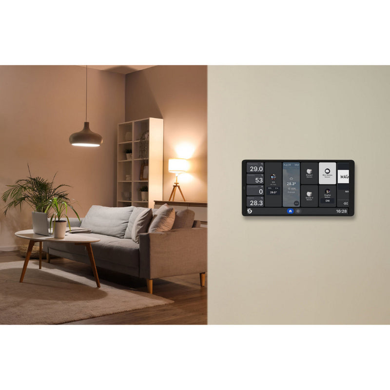 Load image into Gallery viewer, Shelly wall display x2i bedieningspaneel (zwart, touchscreen, wi-fi 6, bluetooth 5.4)