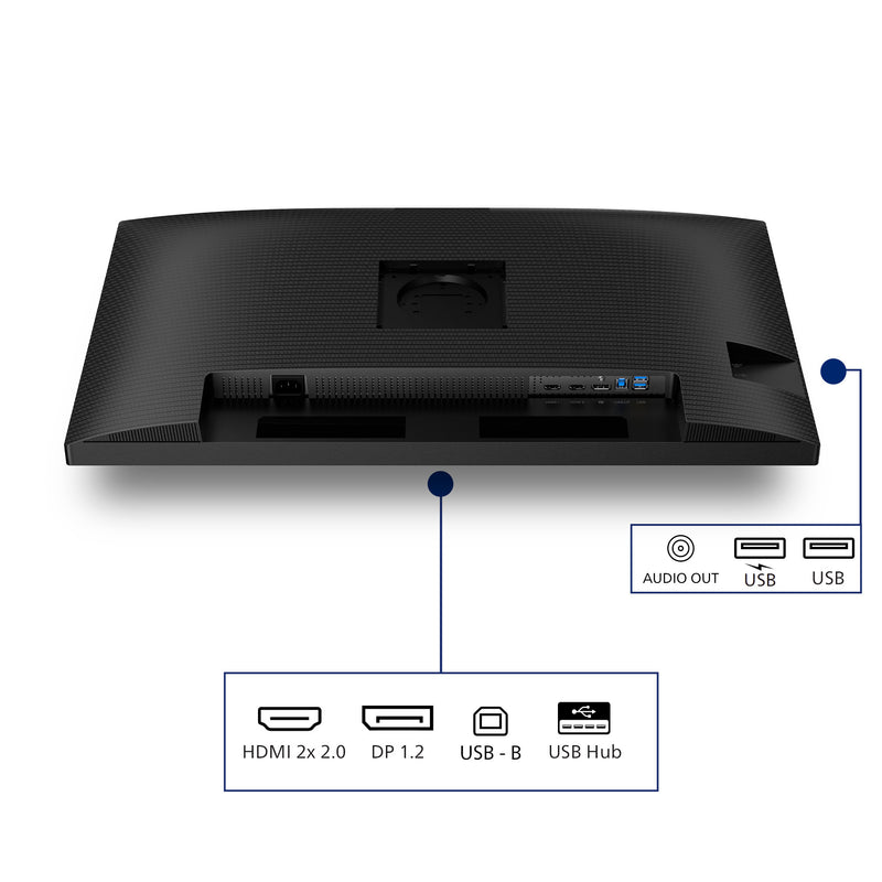 Load image into Gallery viewer, Philips 32b2n3500 31.5 monitor (zwart, 2x hdmi, displayport, 3x usb-a, usb-b)