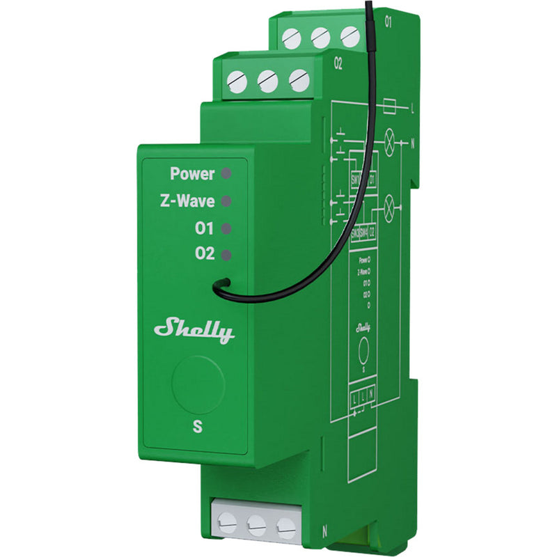 Load image into Gallery viewer, Shelly wave pro dimmer 2pm (groen)