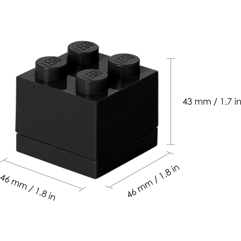 Load image into Gallery viewer, Room copenhagen lego mini box lunchbox 4 (zwart)