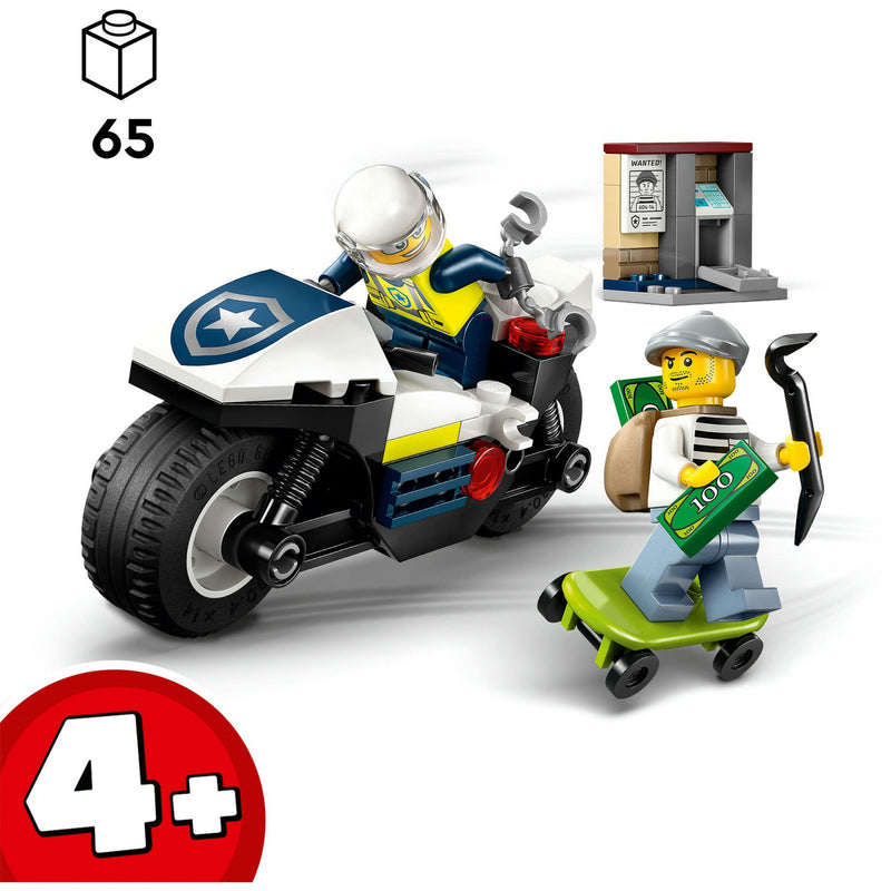 Afbeelding laden in galerijviewer, Lego ® city achtervolging op politiemotor - 60455
