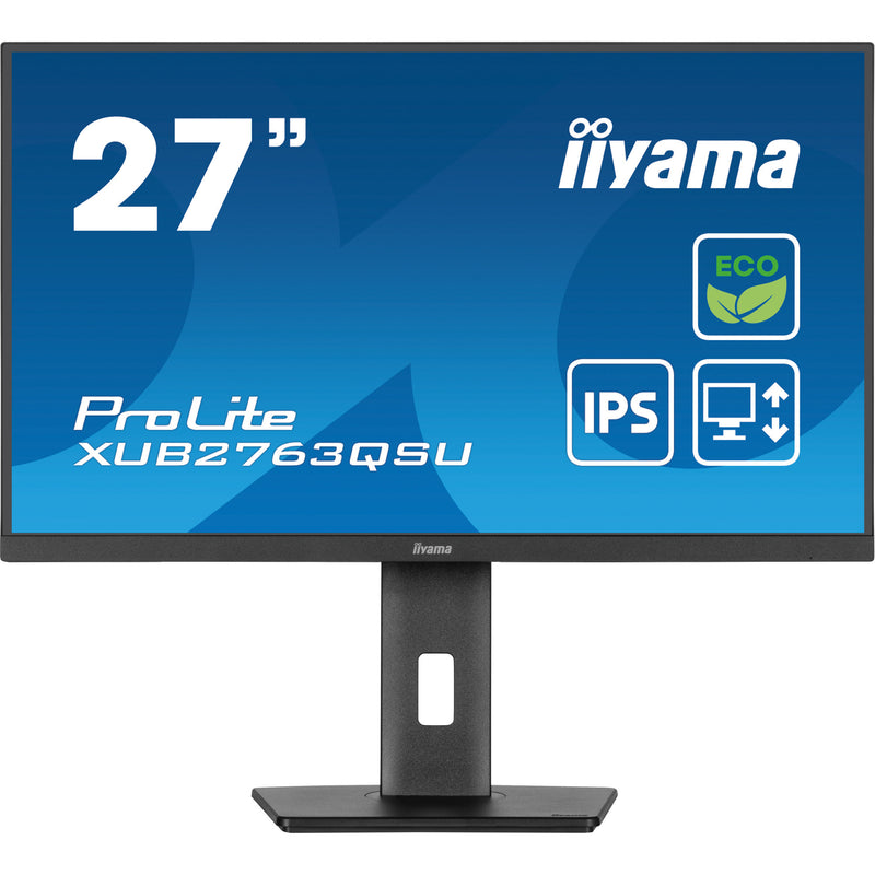 Load image into Gallery viewer, Iiyama prolite xub2763qsu-b1 27 monitor (zwart, hdmi, displayport, 2x usb-a, usb-b)