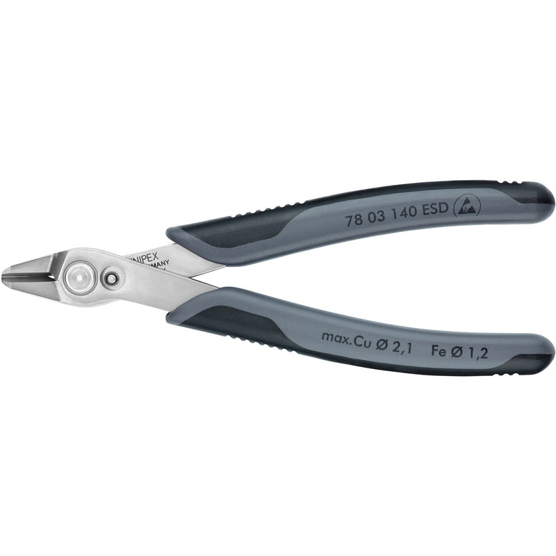 Load image into Gallery viewer, Knipex electronic super knips xl esd 78 03 140 esd elektronica-tang (grijs)