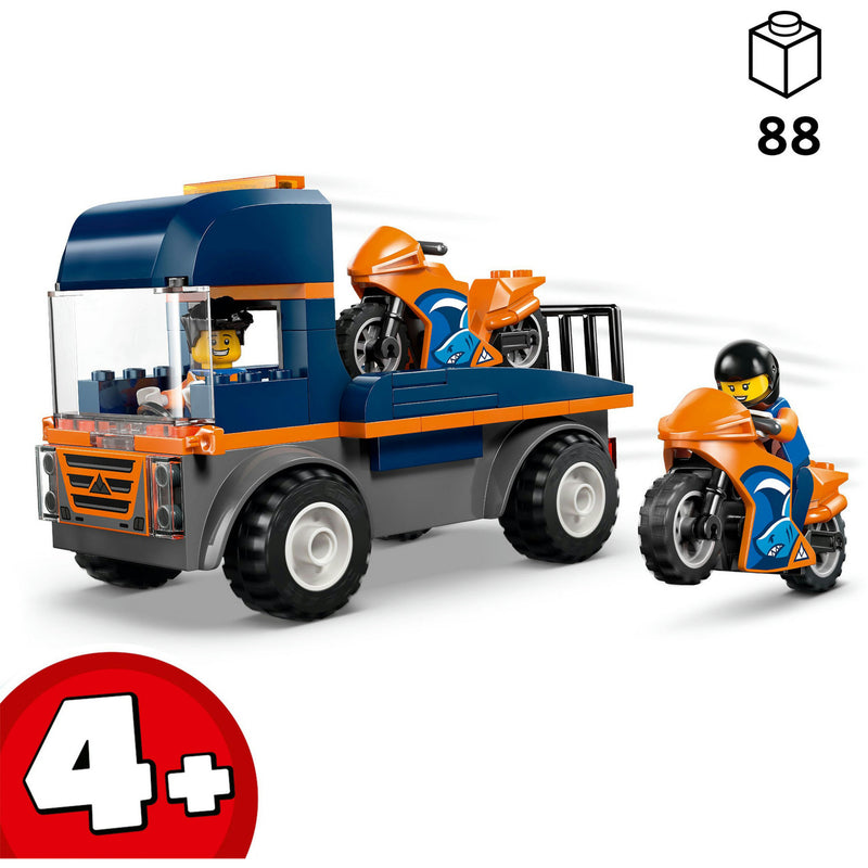 Load image into Gallery viewer, Lego city 60491 transportwagen voor motoren
