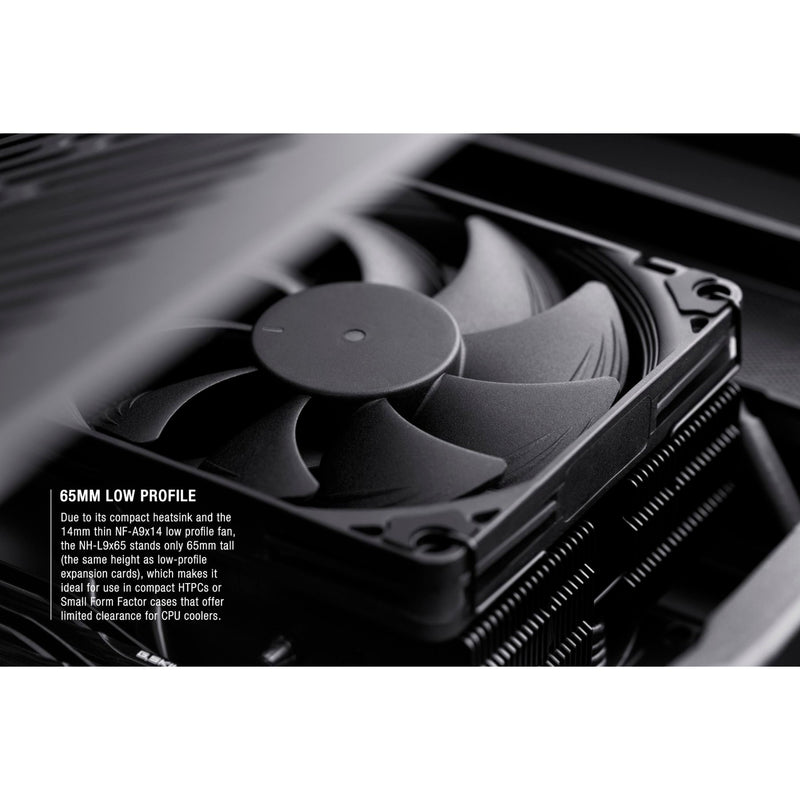 Load image into Gallery viewer, Noctua nh-l9x65 chromax.black cpu-koeler (zwart, 4-pin pwm-aansluiting)