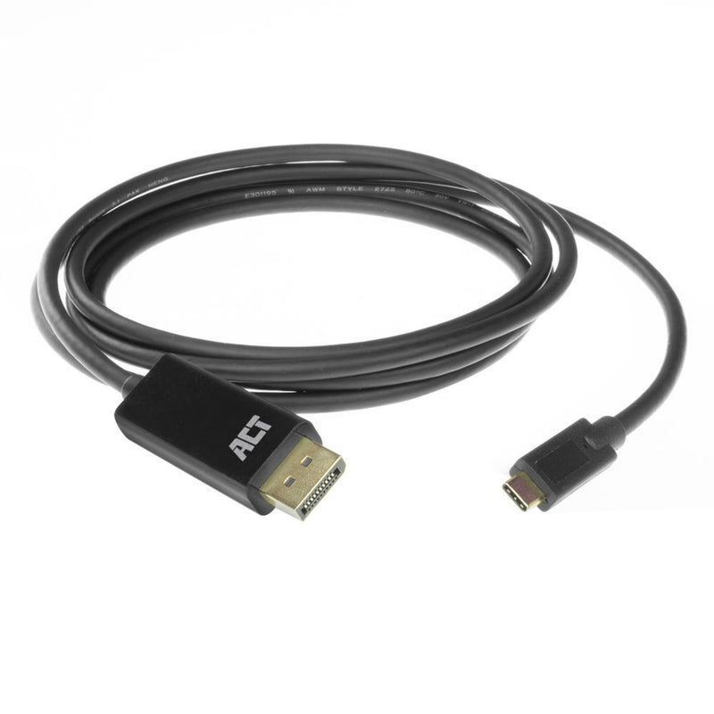 Load image into Gallery viewer, Act connectivity usb-c naar displayport kabel (zwart, 2 meter, ac7325, 60hz 4k (2160p))