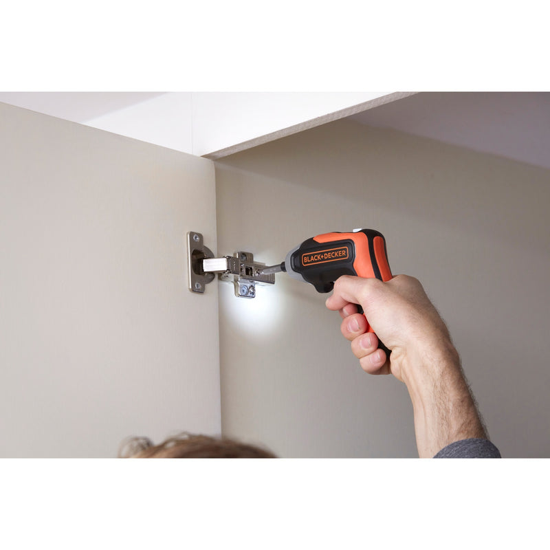 Afbeelding laden in galerijviewer, Black+decker 3,6v lithium-ion rapid driver accuschroevendraaier schroefboor (oranje zwart)