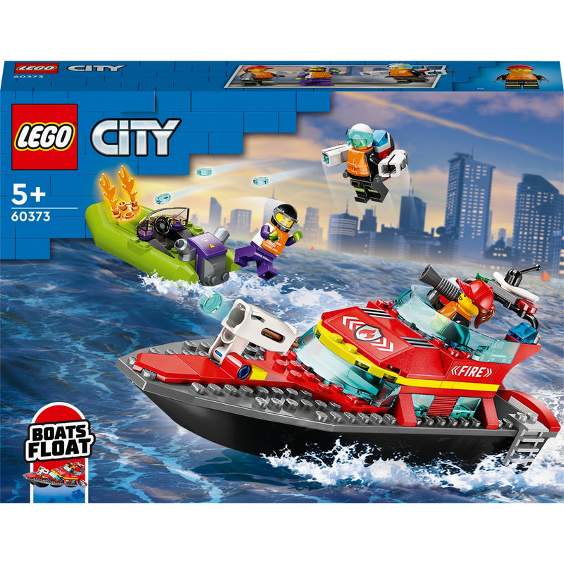 Load image into Gallery viewer, Lego city reddingsboot brand speelgoed voor kinderen - 60373