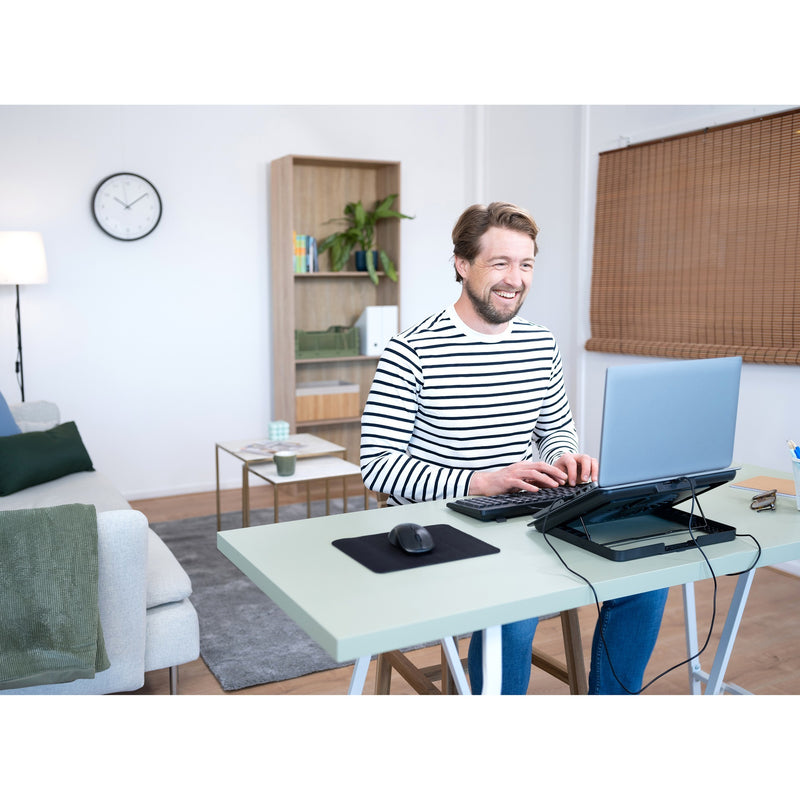 Load image into Gallery viewer, Trust exto laptop cooling stand laptopkoeler (grijs)