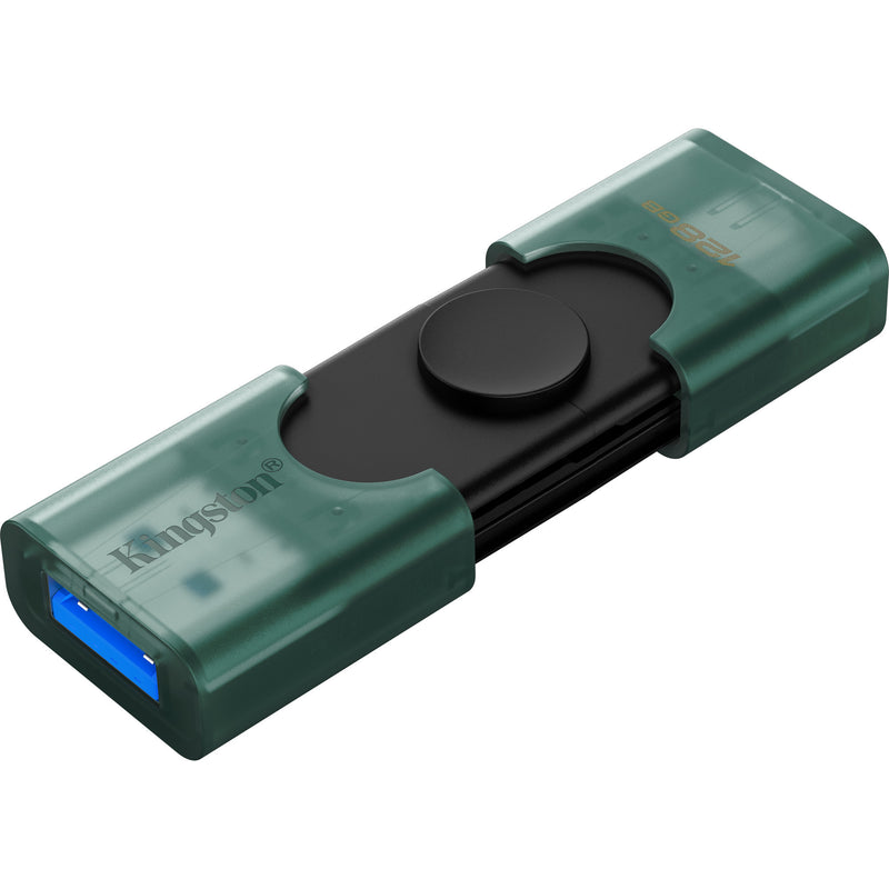 Load image into Gallery viewer, Kingston datatraveler duo 128 gb usb-stick (groen zwart, dtdeg2 128gb)