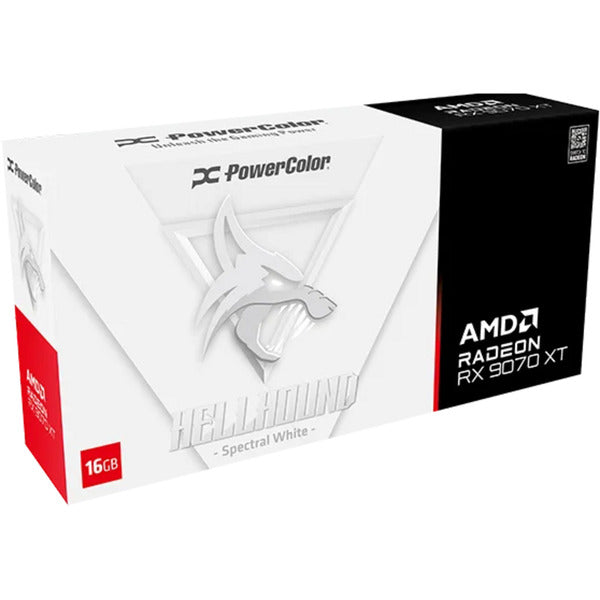 Afbeelding laden in galerijviewer, Powercolor radeon rx 9070 xt hellhound spectral white 16gb gddr6 grafische kaart (wit, rdna4, gddr6, 3x displayport, 1x hdmi)