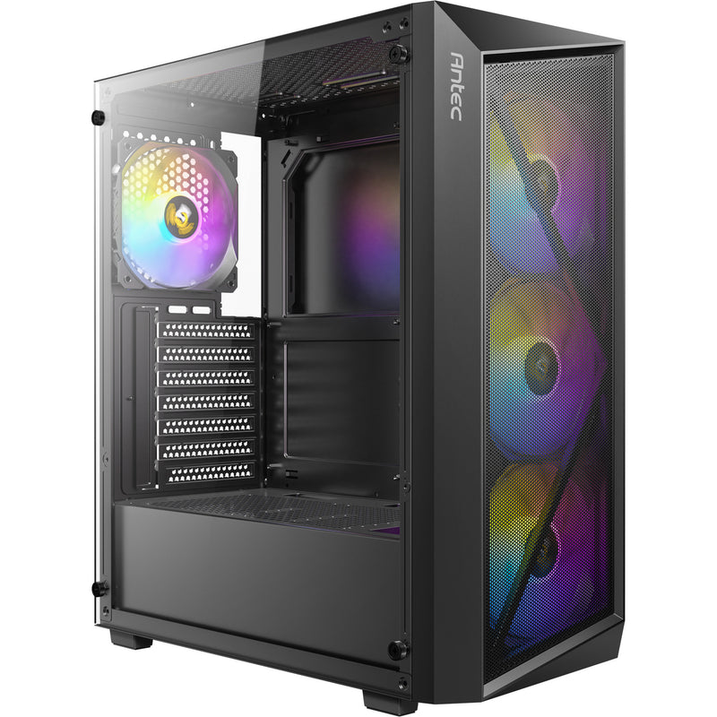 Load image into Gallery viewer, Antec ax67 argb midi tower behuizing (zwart | 3x usb-a | tempered glass)