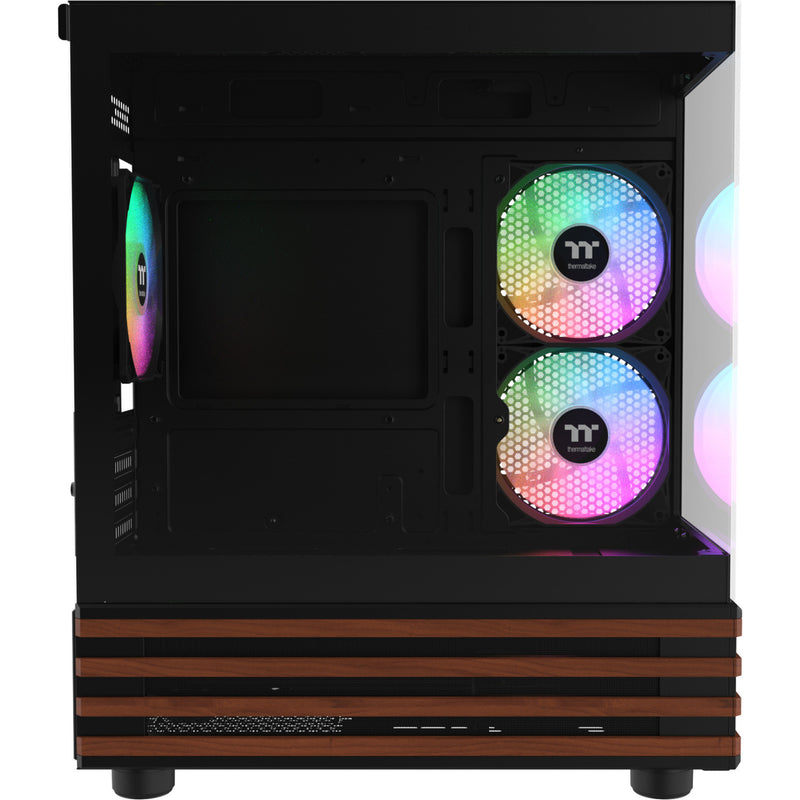 Load image into Gallery viewer, Thermaltake view 170 ws argb mini tower behuizing (zwart houtkleur | 2x usb-a | rgb | window)