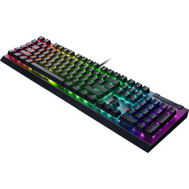 Load image into Gallery viewer, Razer blackwidow v4 x, gaming toetsenbord (zwart, us lay-out, green, rgb leds, doubleshot abs)