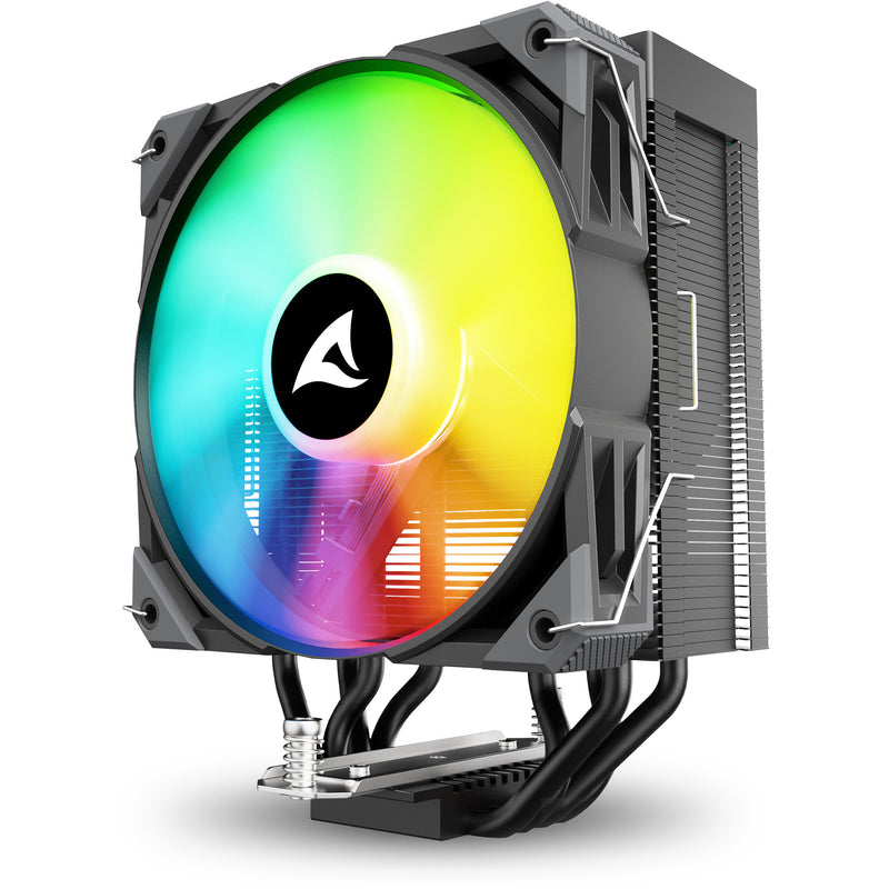 Load image into Gallery viewer, Sharkoon a40 rgb cpu-koeler (zwart, 4-pins pwm fan-connector)