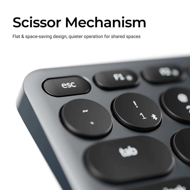 Load image into Gallery viewer, Keychron b5 pro-k1 toetsenbord (grijs, us lay-out (qwerty), scissor switches, 100%, abs keycaps, 2.4 ghz bluetooth usb)