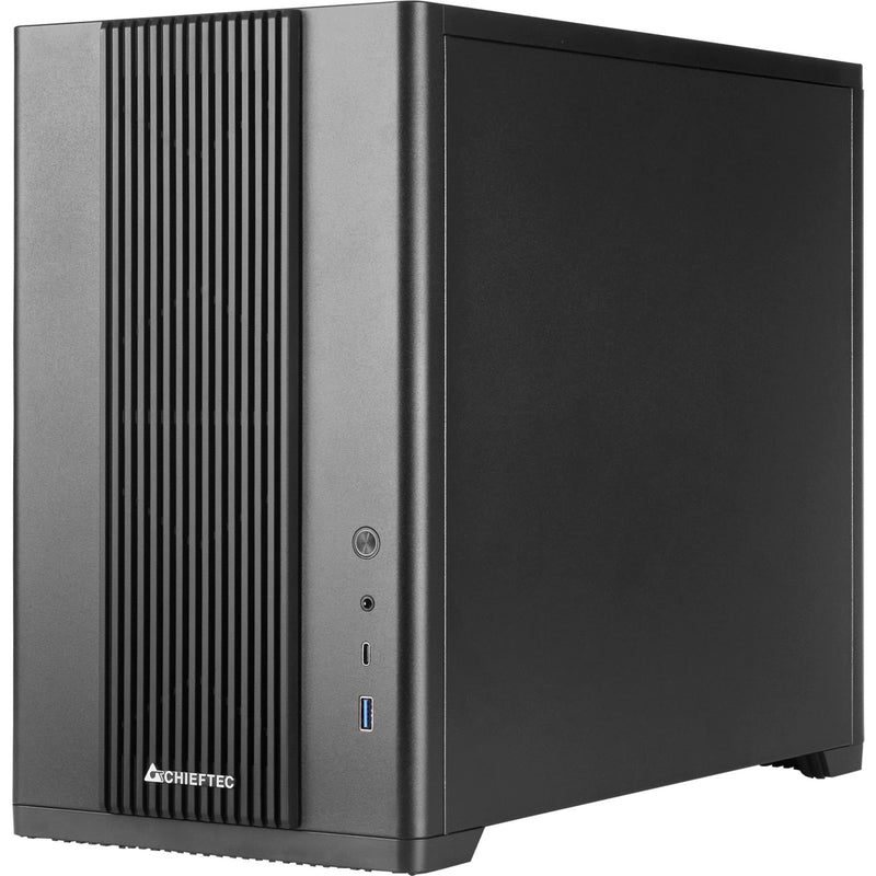 Afbeelding laden in galerijviewer, Chieftec bx-mesh mini tower behuizing (zwart | 1x usb-a | 1x usb-c | tempered glass)