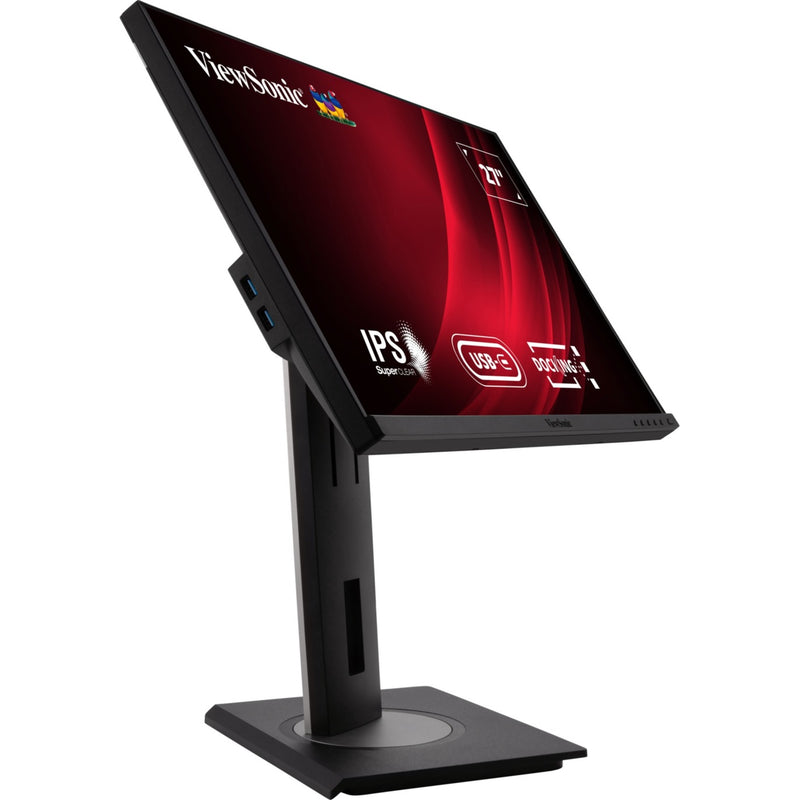 Load image into Gallery viewer, Viewsonic vg2756-4k docking monitor 27 (zwart (mat), 1x hdmi, 1x displayport, usb-c, usb-a, usb-b, sound)