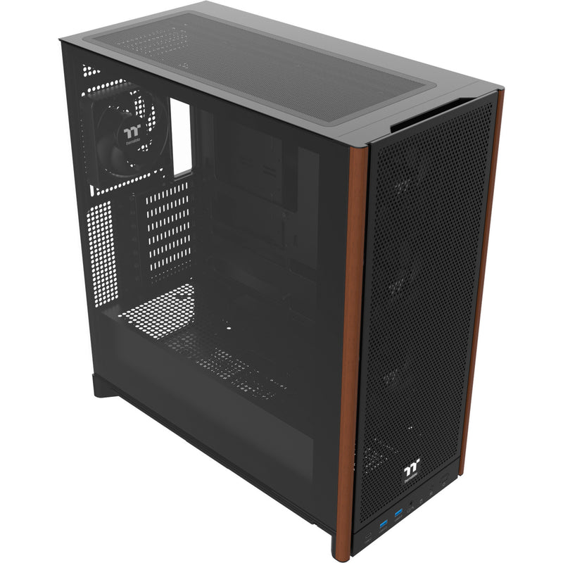 Load image into Gallery viewer, Thermaltake s370 ws midi tower behuizing (zwart | 2x usb-a | 1x usb-c | tempered glass)